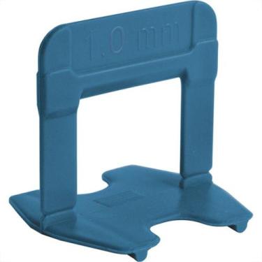 Imagem de Espacador De Piso Cortag Nivelador Azul 1,0Mm Com 500 Pecas