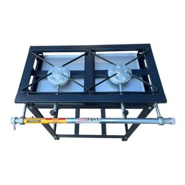 Imagem de Fogão Industrial 2 Bocas Alta Pressão Caulim ECO Profissional - SEVEFO