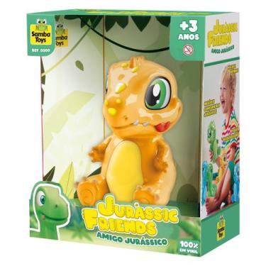 Imagem de Boneco Dinossauro Jurassic Friends Rex Samba Toys em Vinil