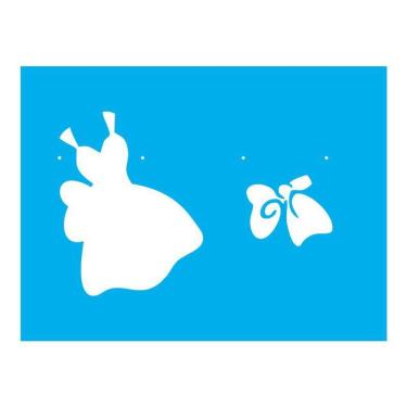 Imagem de Stencil Tamako Roupa Vestido - 15X20Cm - Ref 8675