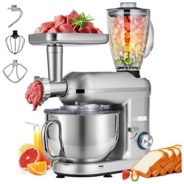 Imagem de Batedeira 3 em 650 W 6 Velocidades 5,5L, 110v, VIVOHOME 3 in 1 Blender548, Prateado