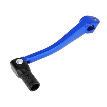 Imagem de Hihaha Alavanca de câmbio dobrável de motocicleta para pedal de liga de alumínio Bosuer 125, braço azul, cabeça preta