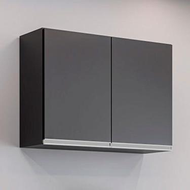 Imagem de Armário Aéreo Papin MDP/BP Preto G96 - Gran Belo