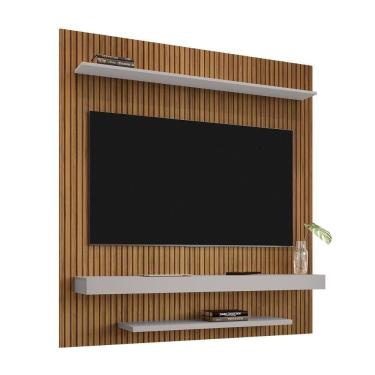 Imagem de Painel Sala Leme Para Até 60 Polegadas Cinamomo Ripado