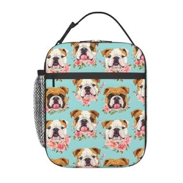Imagem de VODRM Lancheira de cachorro fofa para crianças, bolsa térmica para estudantes, amantes de animais de estimação, reutilizável, isolamento térmico, sacolas térmicas para escola, trabalho, piquenique