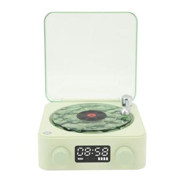 Imagem de Dpofirs Record Player de Vinil, 2025 Novos Registros Vintage Portáteis 4 Modos Bluetooth Ondas -falantes, Pequeno Toca -discos para o Quarto de Escritório 360 ° Som Surround (Verde)