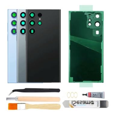 Imagem de Vidro traseiro para Samsung Galaxy S23 Ulatra com kit de ferramentas de reparo (Phantom Black)