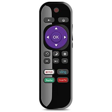Imagem de Gvirtue NS-RCRUS-17 Controle remoto universal de substituição para Insignia Roku TV Remote All Insignia Roku Smart LED TV (modelo ano 2016 2017 2018 2019 2020)