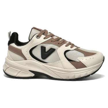 Imagem de Tênis Via Marte Feminino Casual Plataforma Napa 240-008-06, 36, Bege, 