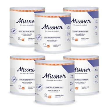 Imagem de Fita Cirúrgica Microporosa Hipoalérgica Branca 5cmX10m - 6 UNIDADES