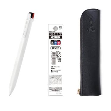 Imagem de ZEBRA SARASA Clip 3C Branco 0,5 mm Multicolorido Caneta e Recargas (Preto, Azul, Vermelho), Capa fina preta original QULLITY