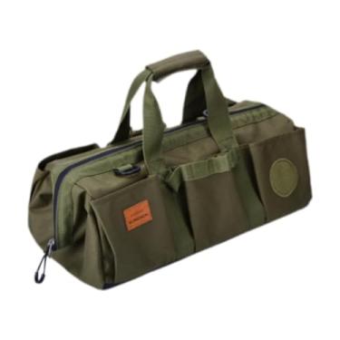 Imagem de Pegciuho Bolsa de Ferramentas para Barraca, Bolsa de Armazenamento de Equipamentos com Zíper, Funcional E Espaçosa, Adequada para Viagens Ao Ar Livre, Verde