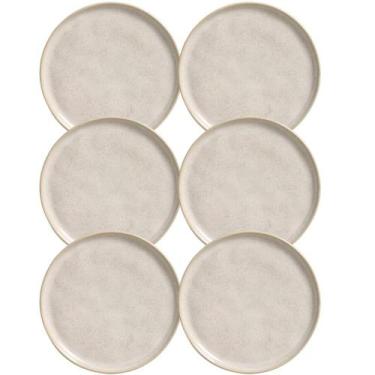 Imagem de Jogo 6 Pratos 21cm Cerâmica Off White Porto Brasil Para Sobr