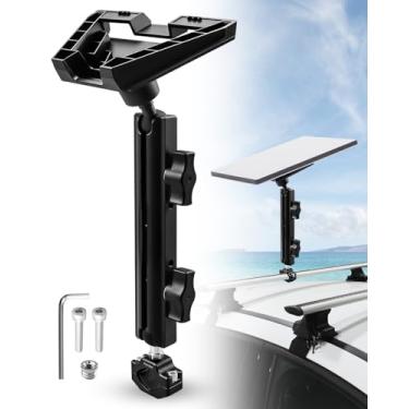 Imagem de Mini suporte Starlink, kit de montagem ajustável com braçadeira de tubo para kit de internet Starlink via satélite, suporte de teto de carro para tubo OD de 2 a 3,15 cm, suporte de braçadeira adequado