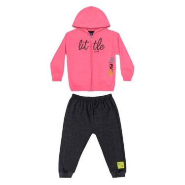 Imagem de Conjunto Jaqueta e Calça em Moletom Bebê Menina Bee Loop, Rosa, P