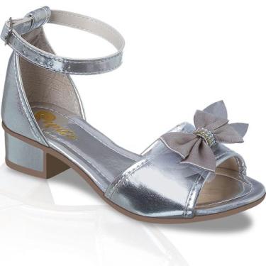 Imagem de Sandália Feminina Infantil Juvenil De Saltinho Baixo Salto - Pepite, P