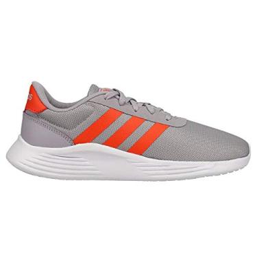Imagem de adidas Tênis de corrida K Lite Racer 2.0 cinza/solarred (FW2541), Cinza/Solarred, 7 Big Kid