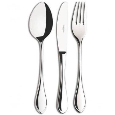 Imagem de Faqueiro Tramontina Italy Em Inox Com Facas De Mesa Forjadas E Estojo De Madeira 101 Peças