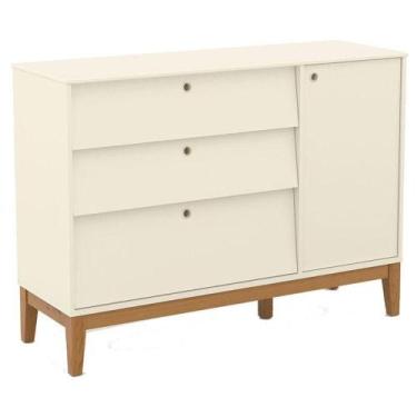 Imagem de Cômoda Sapateira Unique Off White Eco Wood - Matic - MATIC MÓVEIS