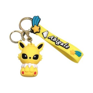 Imagem de Pikachu Charmander Psyduck Pokemon Chaveiro Anime Action Figure Kawaii