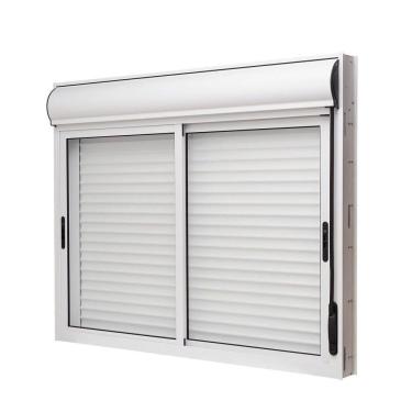 Imagem de Janela de Alumínio Veneziana 120x120cm 2 Folhas com Persiana Integrada Brize Ramassol