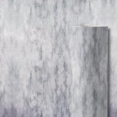 Imagem de Papel de Parede Autoadesivo Cimento Queimado, Vinílico Premium, 5 metros = 1 Rolo de 5m X 45cm, Cinza