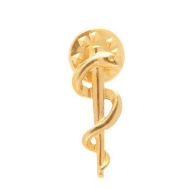 Imagem de Broche Medicina Médica Folheado A Ouro 18k - Milena Joias