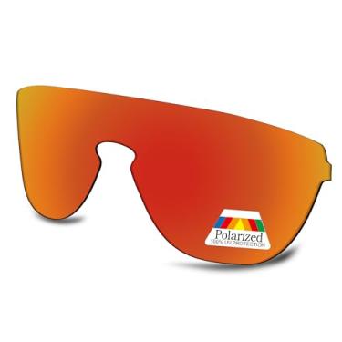 Imagem de Bwake Lentes de reposição para óculos de sol Oakley Corridor OO9248 - Vermelho fogo polarizado