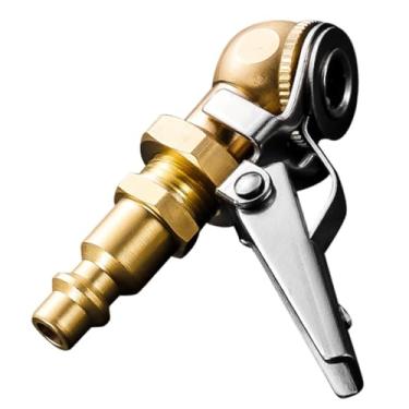 Imagem de KiBcsLic Bico para Encher Pneus com Trava de Pressão, Conexão Bidirecional para Manutenção Automotiva, Acoplamento Pneumático