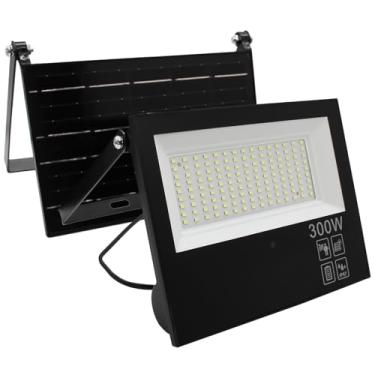 Imagem de Refletor Solar Led 300w Placa Prova Dágua Sensor Ajustável 2em1