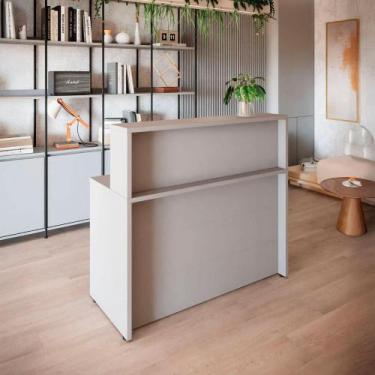 Imagem de Balcão Atendimento Recepção Alto 90 cm Escritório F5 Office - F5 Offic