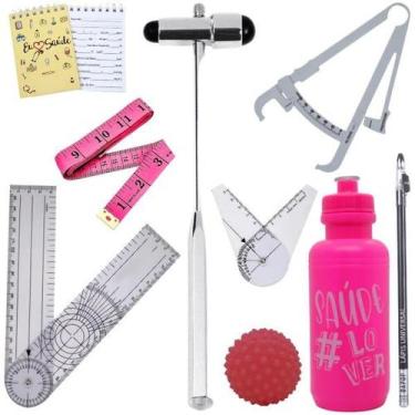 Imagem de Kit Fisioterapia Martelo Goniômetro Grande Pequeno Fita Imc - LOVE SAU