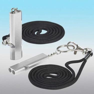 Imagem de Apito profissional com cordão - Apito alto durável para treinamento e sinalização de emergência