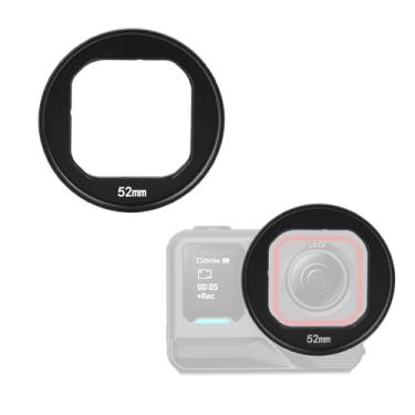 Imagem de ZLiT Suporte de filtro de lente para câmera Insta360 Ace Pro/Pro 2.360 Ace Pro/Pro 2 liga de alumínio anel adaptador de moldura protetora (52 mm, Ace Pro 2)