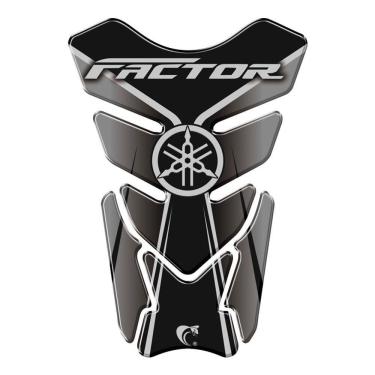 Imagem de Protetor De Tanque Adesivo Moto Yamaha Factor Preto Cor Preto