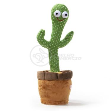 Imagem de Brinquedo Infantil Cacto Dançante Pelúcia 120 Músicas Usb
