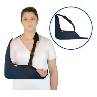 Imagem de Tipoia Estabilizadora Velpeau Estofada Confortável Mercur, Azul Tamanh