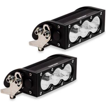 Imagem de 2 Barra de Led 30w 6" 15cm Foco Aberto Branca Fria 6000k Pro - Tarponn