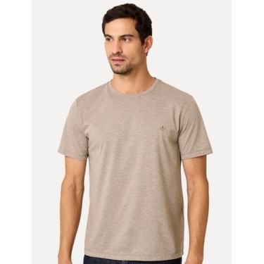 Imagem de Camiseta Dudalina Masculina Basic Essential Caqui Escuro Mescla Tamanh