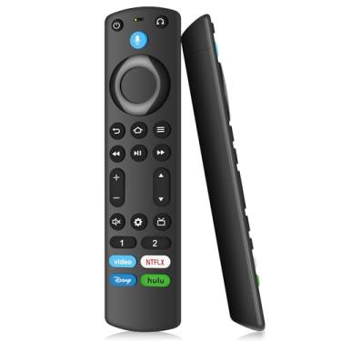 Imagem de Controle remoto por voz de substituição para Smart TVs Stick/Cube, Stick 4K/4K Max (1ª/2ª geração), Stick HD/Lite, Smart TV 3ª geração, série Omni, compatível com todas as Smart TVs Insignia Pioneer