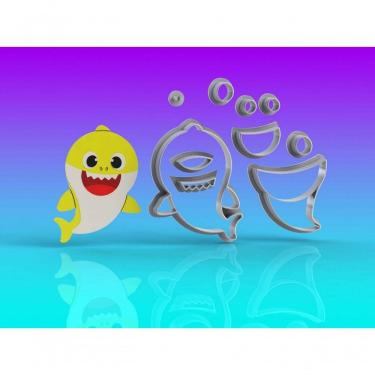 Imagem de Cortador Kit Baby Shark Corpo 4 Personagens Tamanho 8Cm