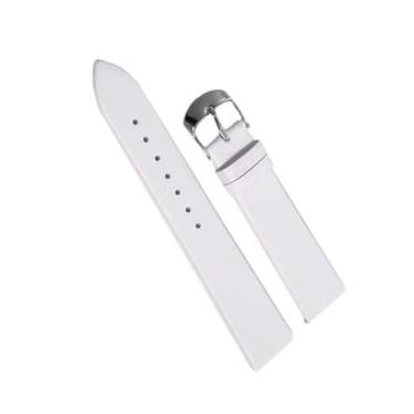 Imagem de XLCZMYL Pulseiras de relógio de couro, acessórios para relógio, mulheres, homens, marrom, preto, pulseira de cinto 12 mm, 14 mm, 16 mm, 18 mm, 20 mm, 22 mm, branco 1,20 mm