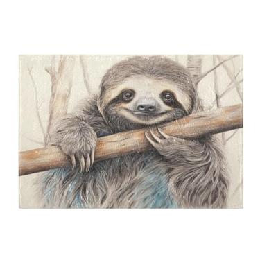 Imagem de Burbuja Tapete de banho preguiça, tapete de banheiro absorvente extra macio com suporte antiderrapante para banheiro, banheira, chuveiro, 41 x 61 cm