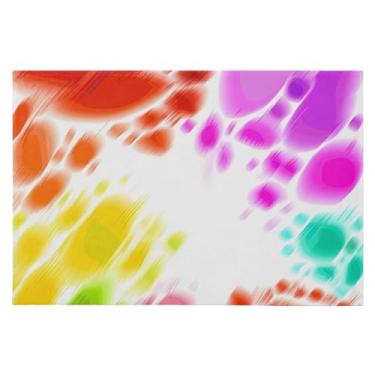 Imagem de CEBUGI Tapete de área 60 x 90 cm macio lavável tapete antiderrapante com fundo de borracha tapetes de área coloridos para sala de estar, quarto, decoração de casa