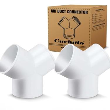 Imagem de Conector de duto de 3 vias, divisor de duto para mangueira de ventilação do secador do exaustor, 10 cm de diâmetro (forma Y)