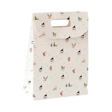 Imagem de Caixa de presente de Natal saco de doces portátil flip cover lembrança