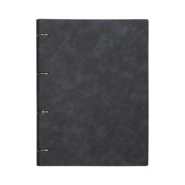 Imagem de Caderno Refilável A4 Em Couro PU Multicolorido Com Papel Grosso De 120