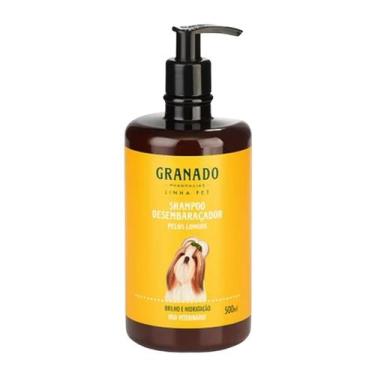 Imagem de Shampoo Pet Desembaraçador Granado 500ml pelos longos, brilho e hidrat