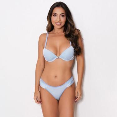 Imagem de Conjunto Fio Duplo Ibiza Cor:Azul BebêTamanho:GG - MTX Lingerie, Azul 