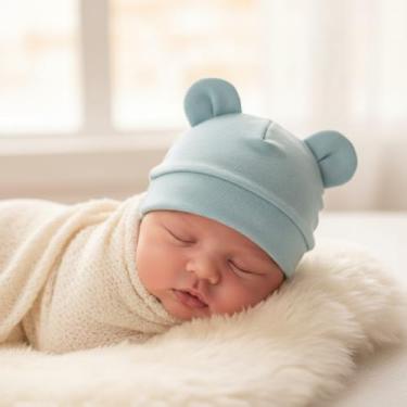 Imagem de Gorro para bebês recém-nascidos Preemie chapéus para meninos outono inverno recém-nascido hospitalar chapéus para meninas 0-6 meses